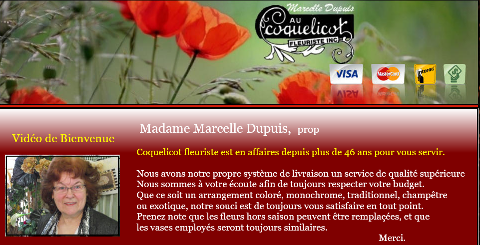 2 Fleuriste Coquelicot St-Eustache
